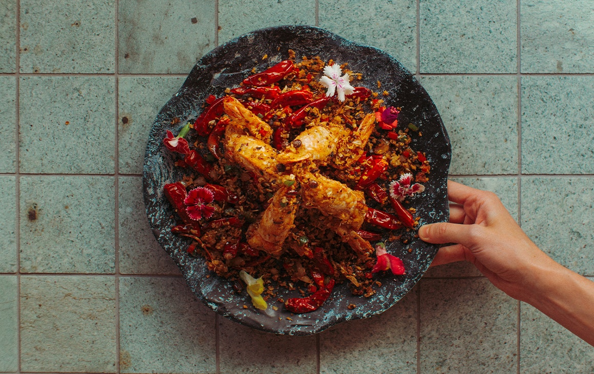 a rice dish